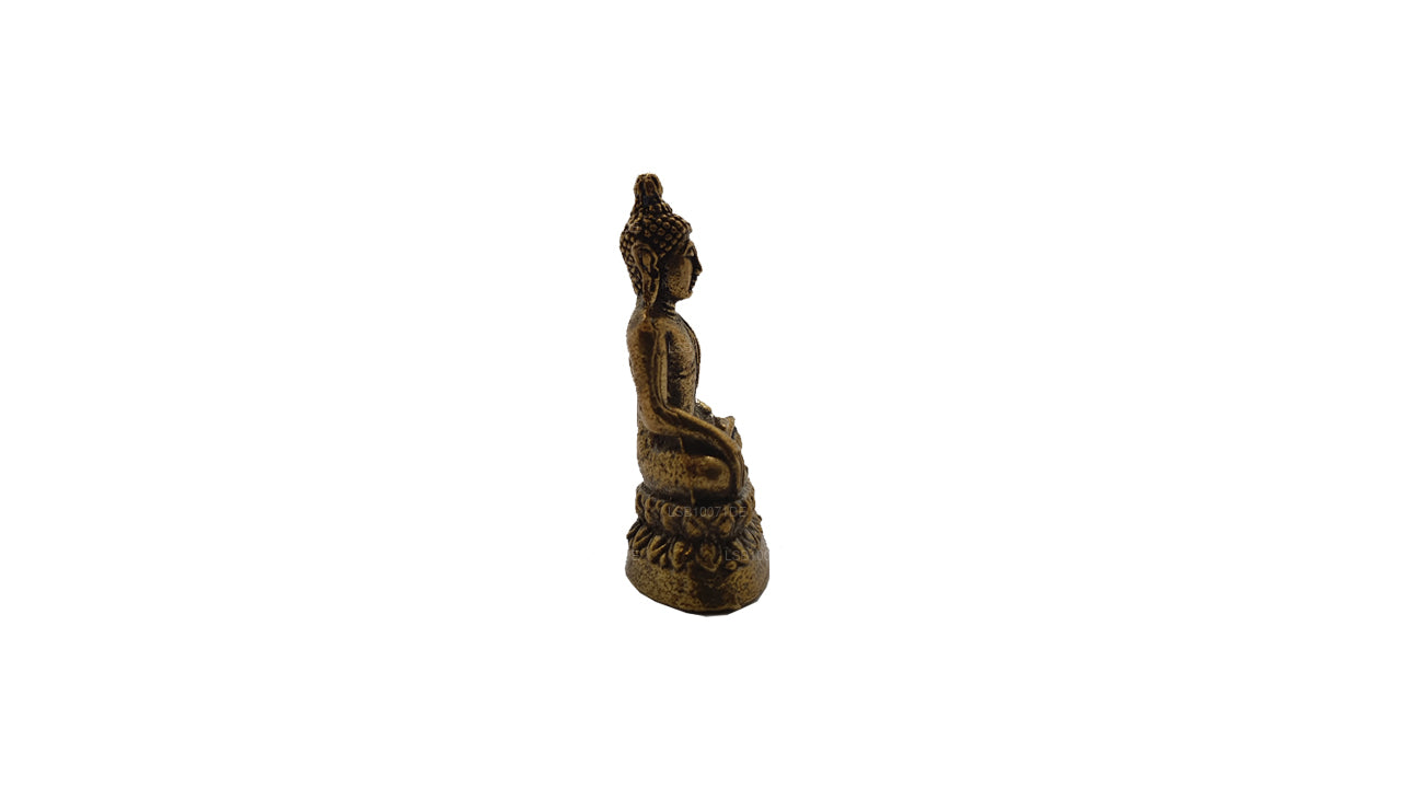 Miniatur-Buddha-Statue aus Messing
