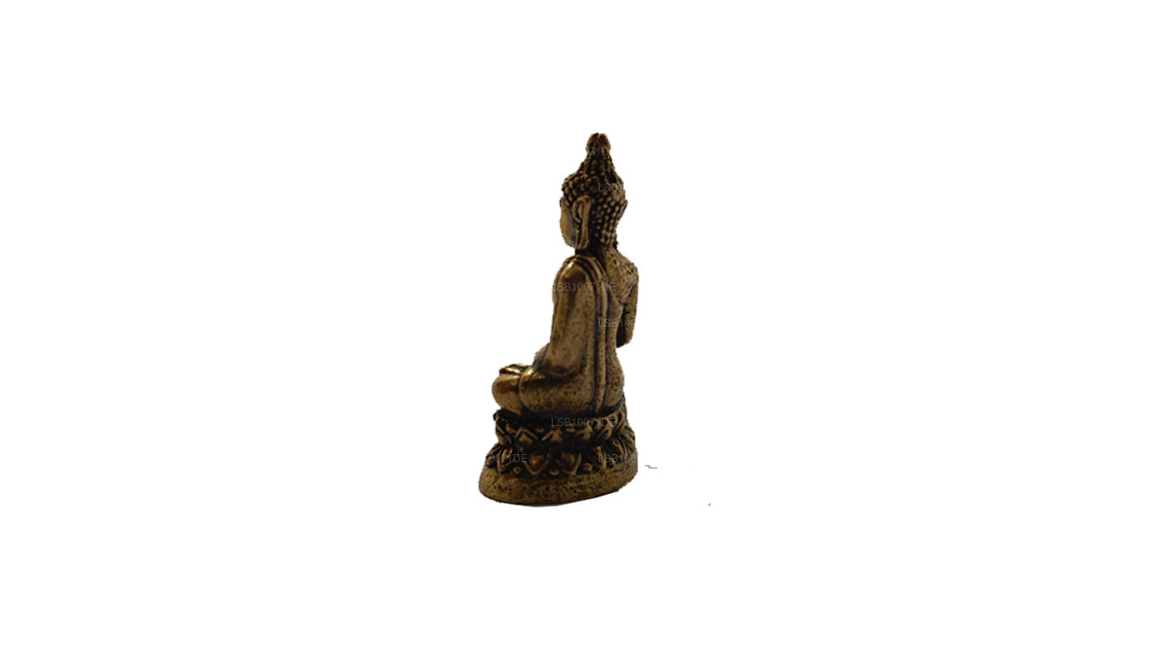 Miniatur-Buddha-Statue aus Messing