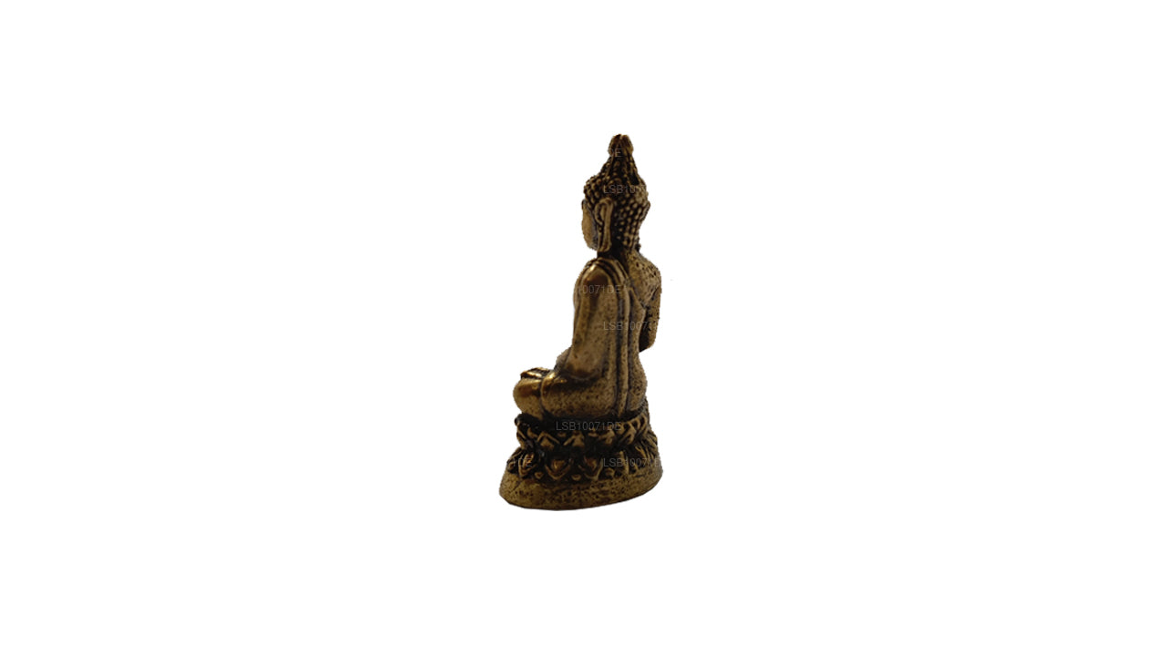 Miniatur-Buddha-Statue aus Messing