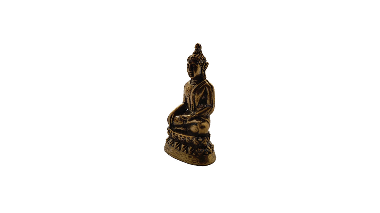 Miniatur-Buddha-Statue aus Messing