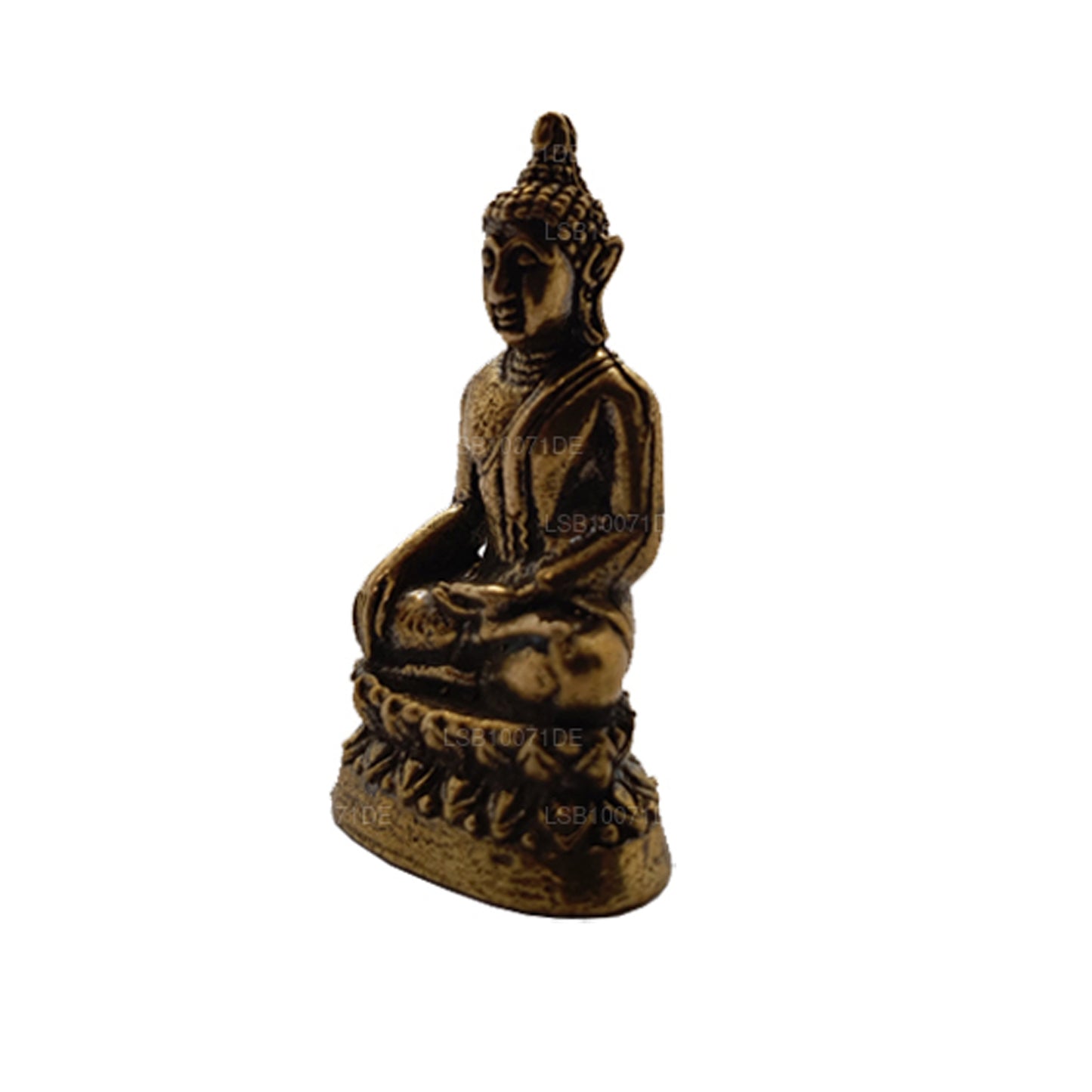 Miniatur-Buddha-Statue aus Messing