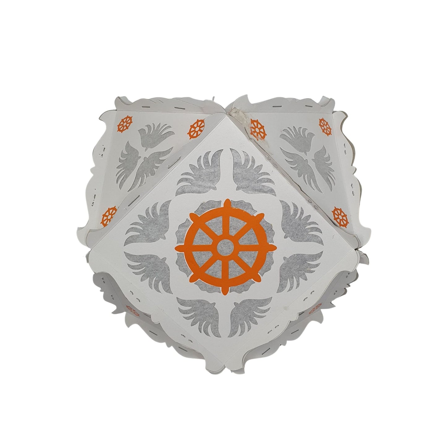 Lakpura Papp-Vesak-Laternen (Atapattam Koodu), 3er-Pack