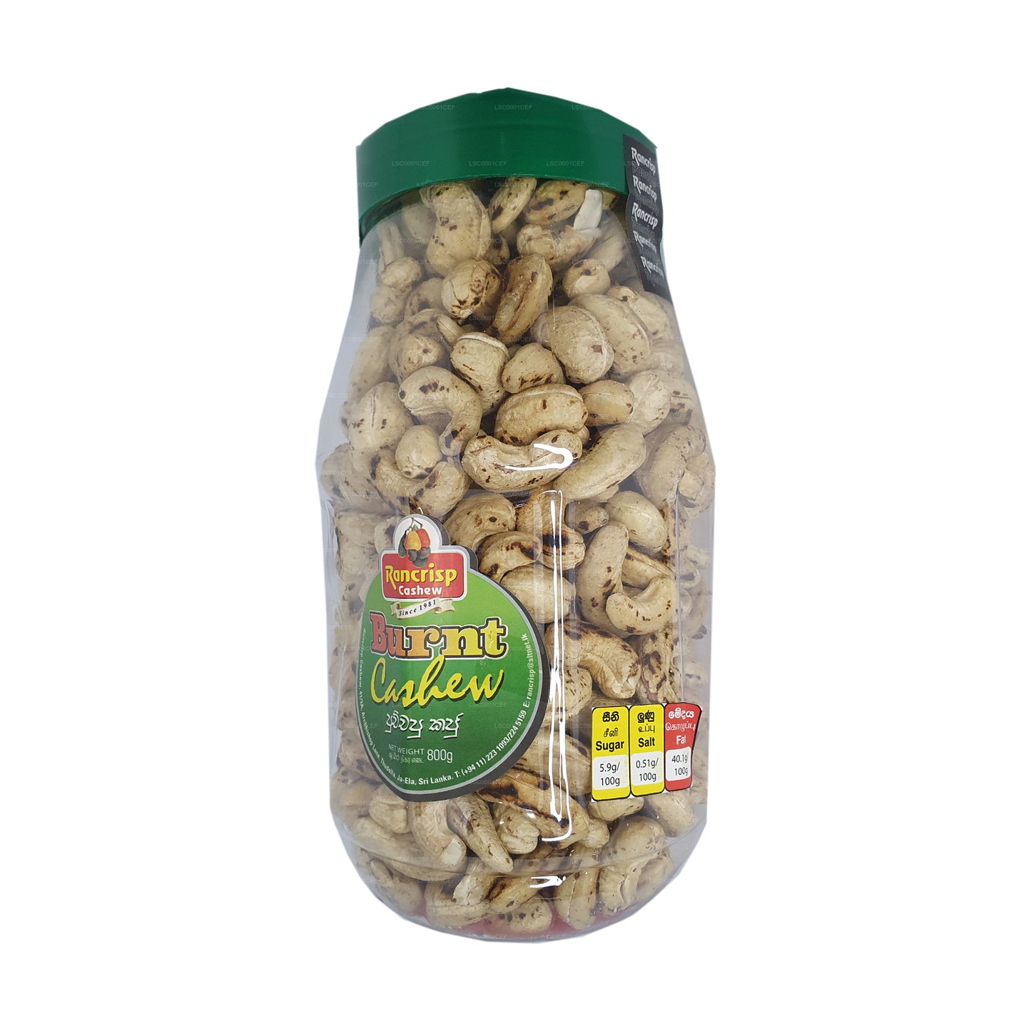 Rancrisp Burnt Cashewnüsse (800 g)