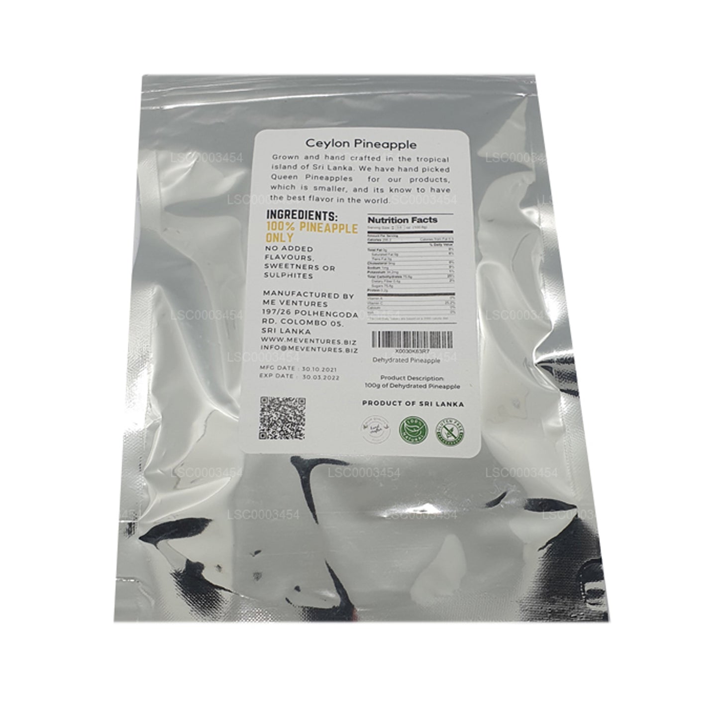 ME Dehydrierte Ananas (100 g)