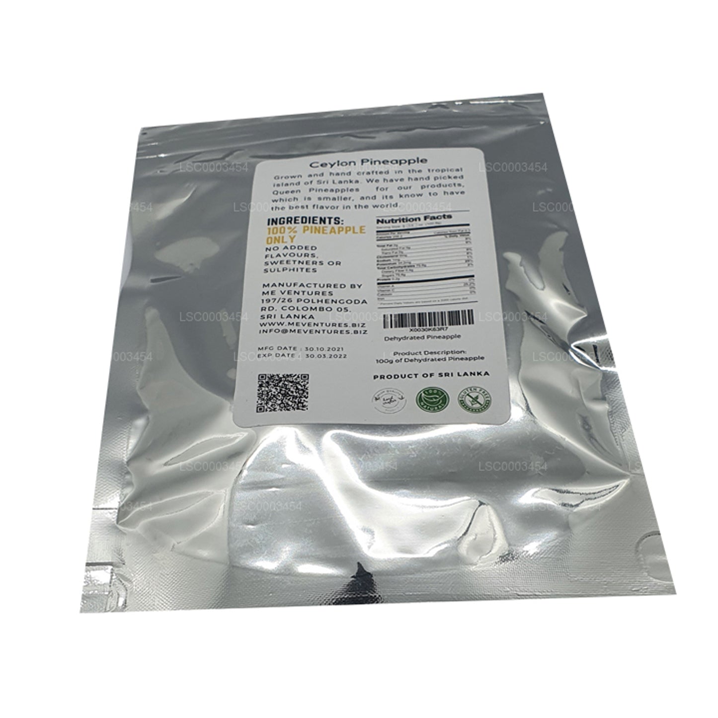 ME Dehydrierte Ananas (100 g)