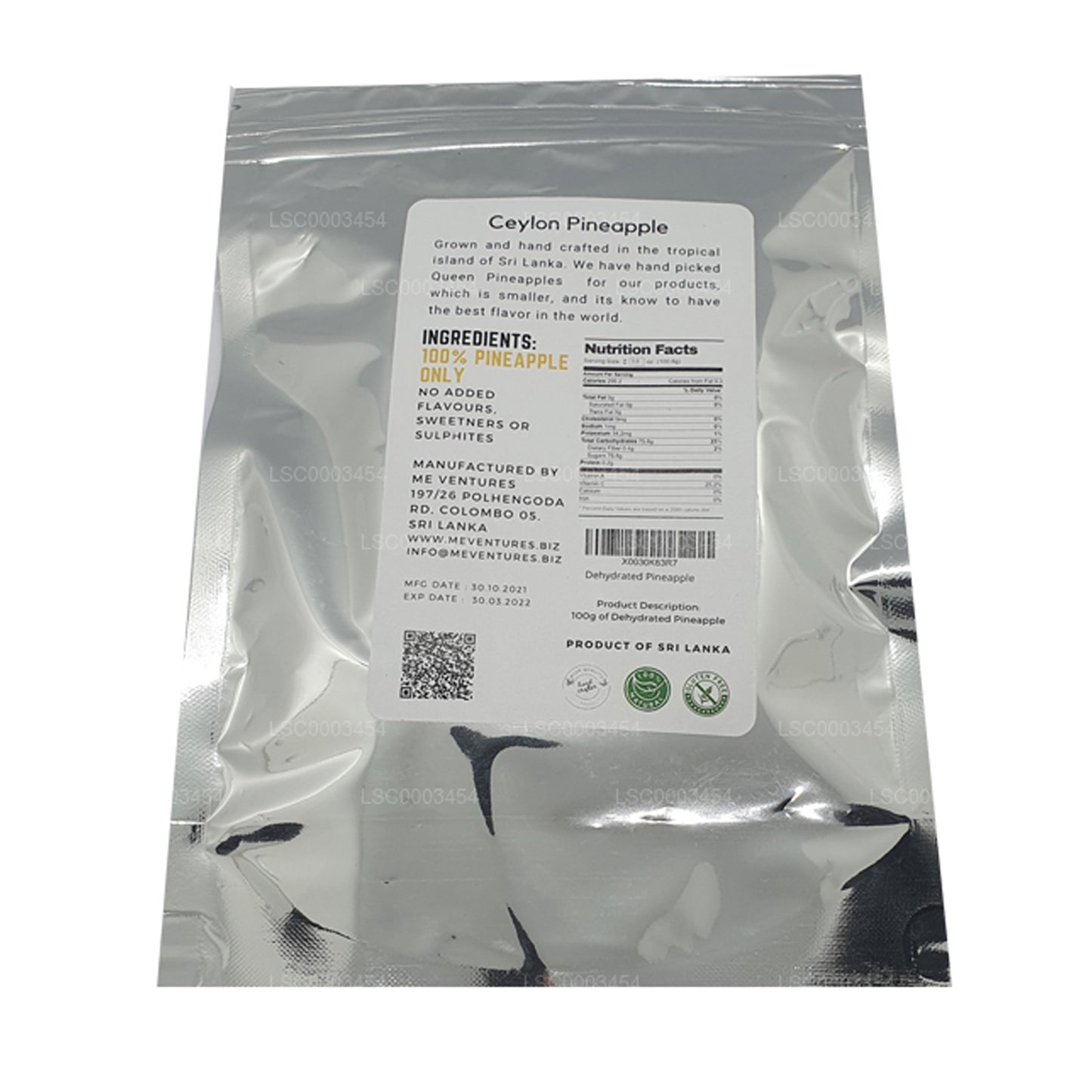ME Dehydrierte Ananas (100 g)