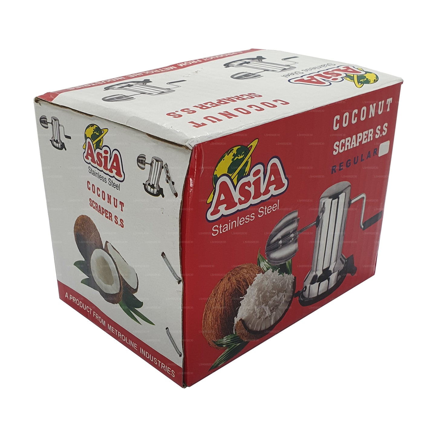 Asia Kokosnussschaber aus Edelstahl