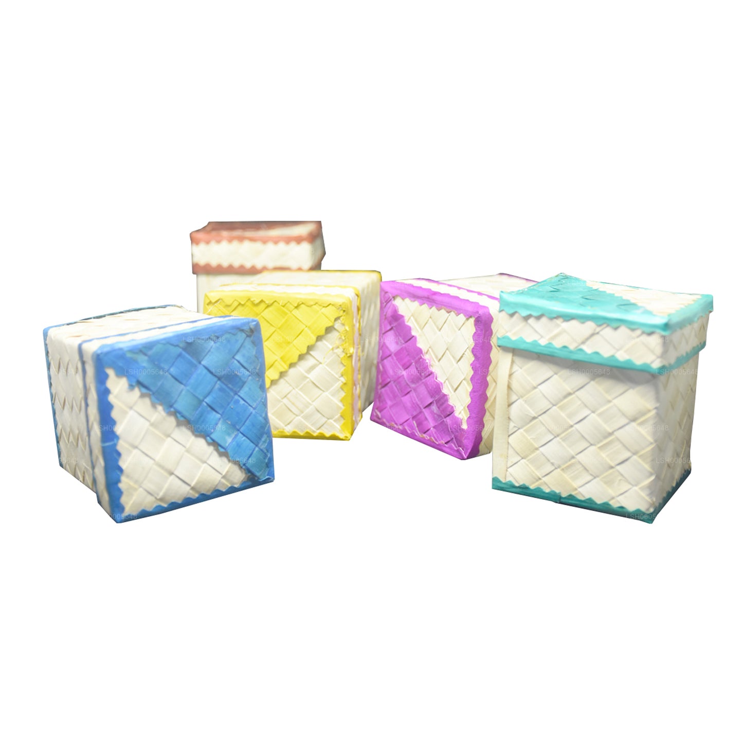 Lakpura Palmyrah-Blatt-Geschenkbox (Design A)