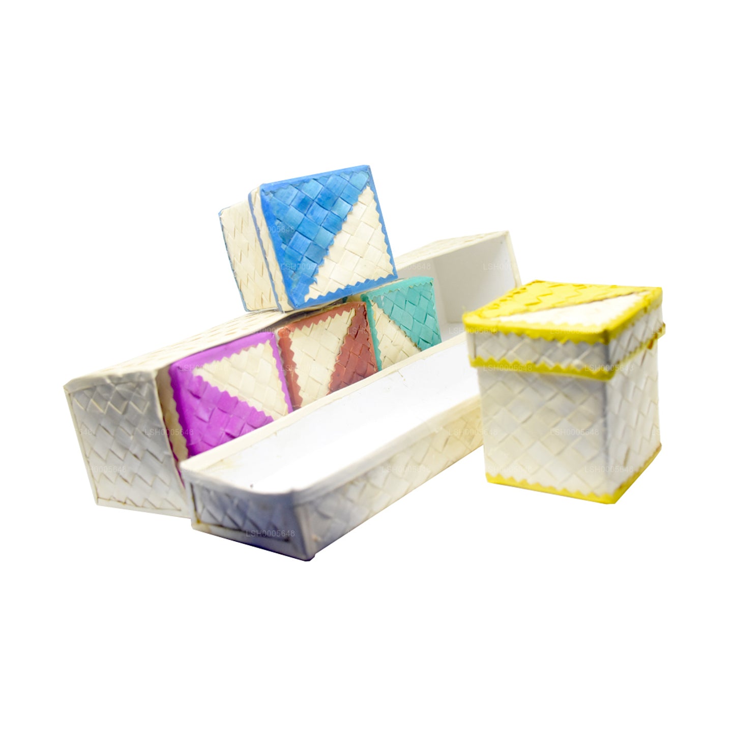 Lakpura Palmyrah-Blatt-Geschenkbox (Design A)