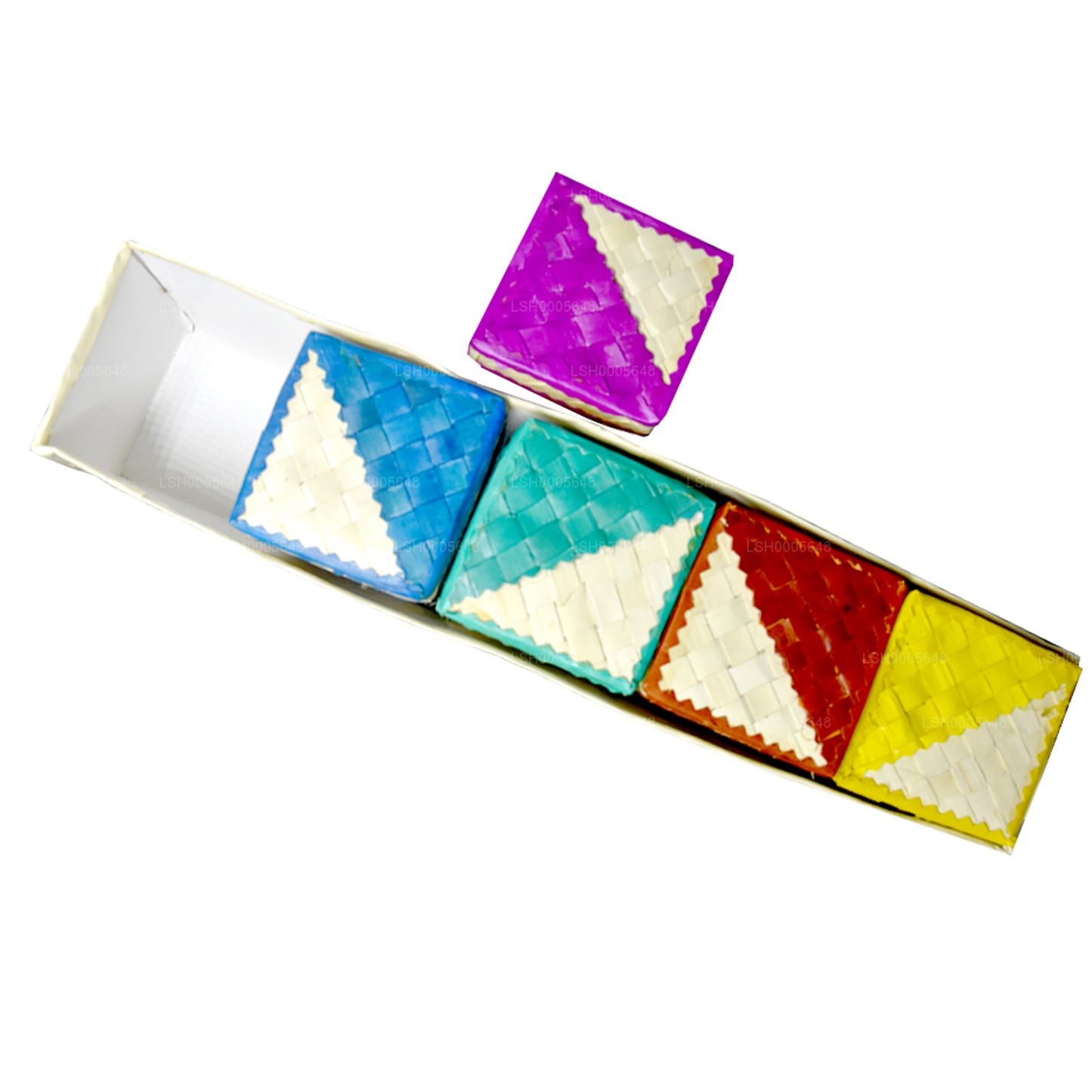 Lakpura Palmyrah-Blatt-Geschenkbox (Design A)