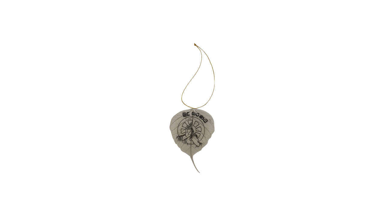 Hängendes Ornament mit natürlichen Bodhi-Blättern