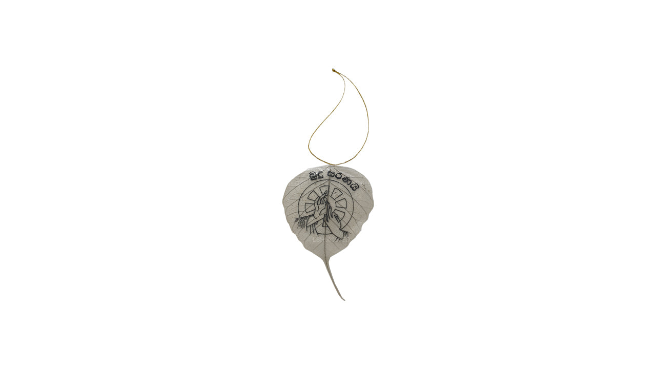 Hängendes Ornament mit natürlichen Bodhi-Blättern
