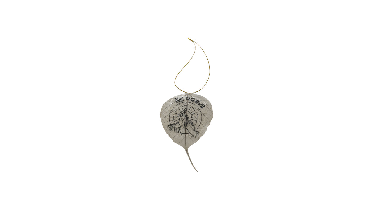Hängendes Ornament mit natürlichen Bodhi-Blättern