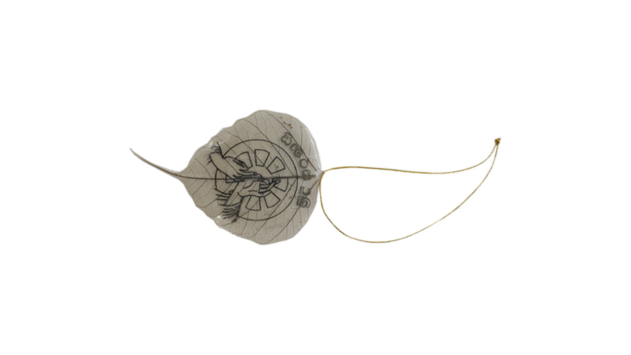 Hängendes Ornament mit natürlichen Bodhi-Blättern