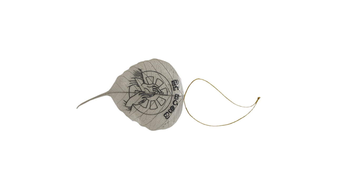 Hängendes Ornament mit natürlichen Bodhi-Blättern