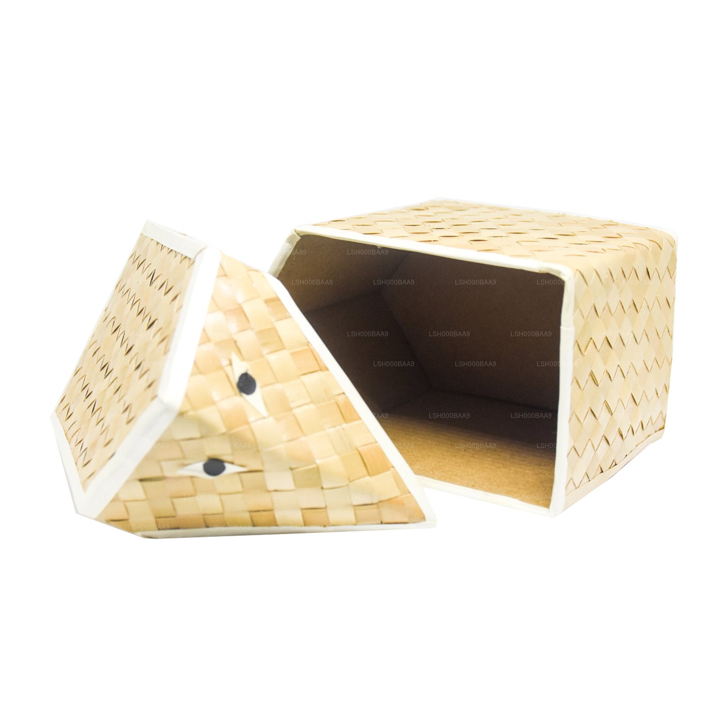 Lakpura® Palmyrah-Blatt-Geschenkbox (Design F)