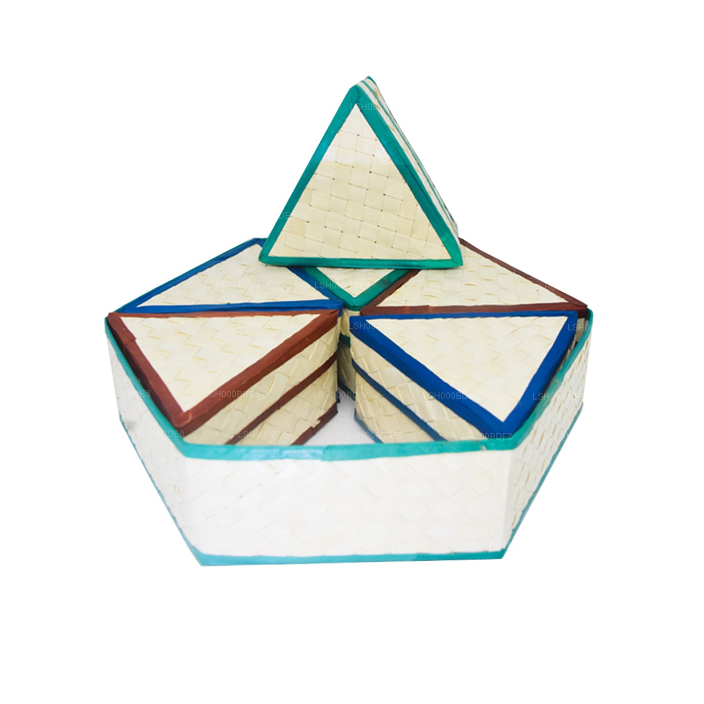 Lakpura Palmyrah Leaf Geschenkbox (Design D)