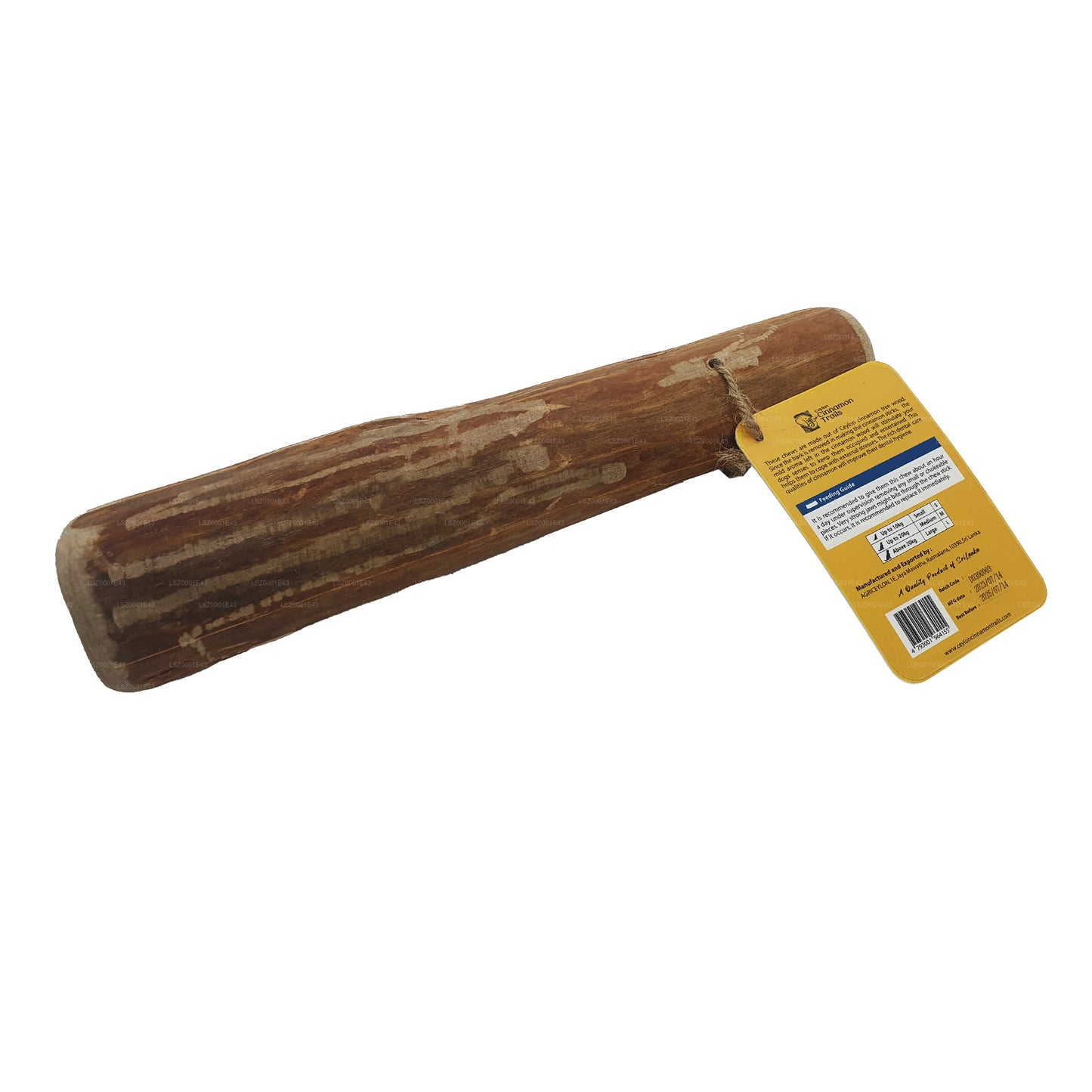Ceylon Cinnamon Trails Kaugummi für Hunde, Zimtholz, Größe S