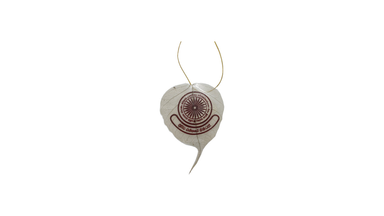 Hängendes Ornament mit natürlichen Bodhi-Blättern