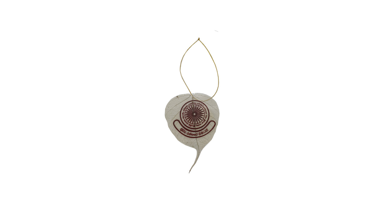 Hängendes Ornament mit natürlichen Bodhi-Blättern