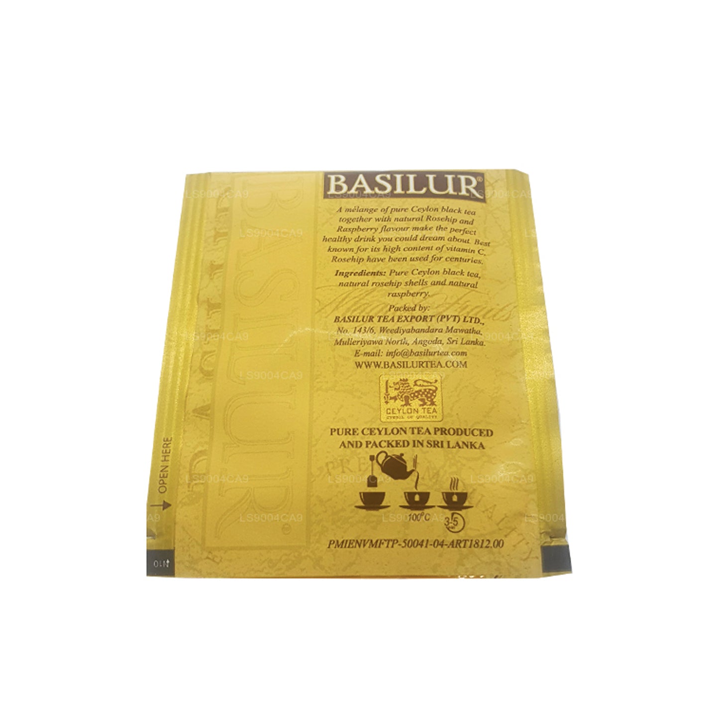 Basilur Magic Fruits Himbeere und Hagebutte (50 g) 25 Teebeutel