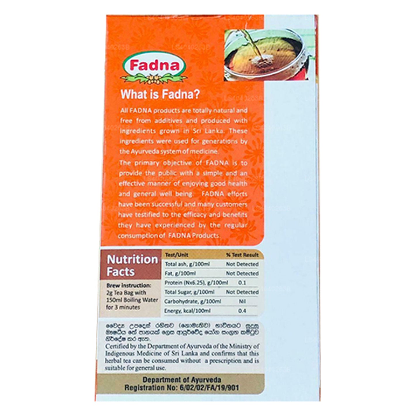 Fadna Fencheltee (40 g) 20 Teebeutel