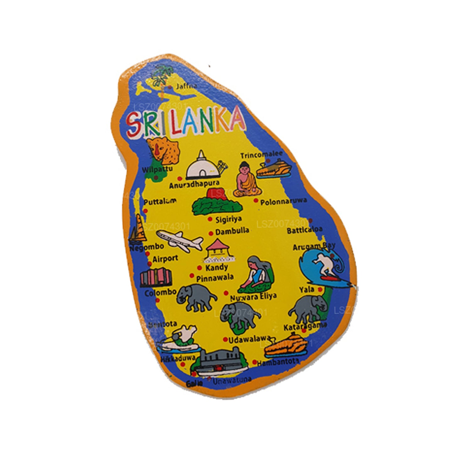 Kühlschrankmagnet der Provinzen Sri Lankas