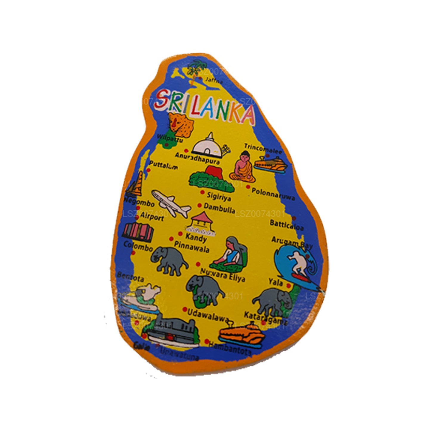 Kühlschrankmagnet der Provinzen Sri Lankas
