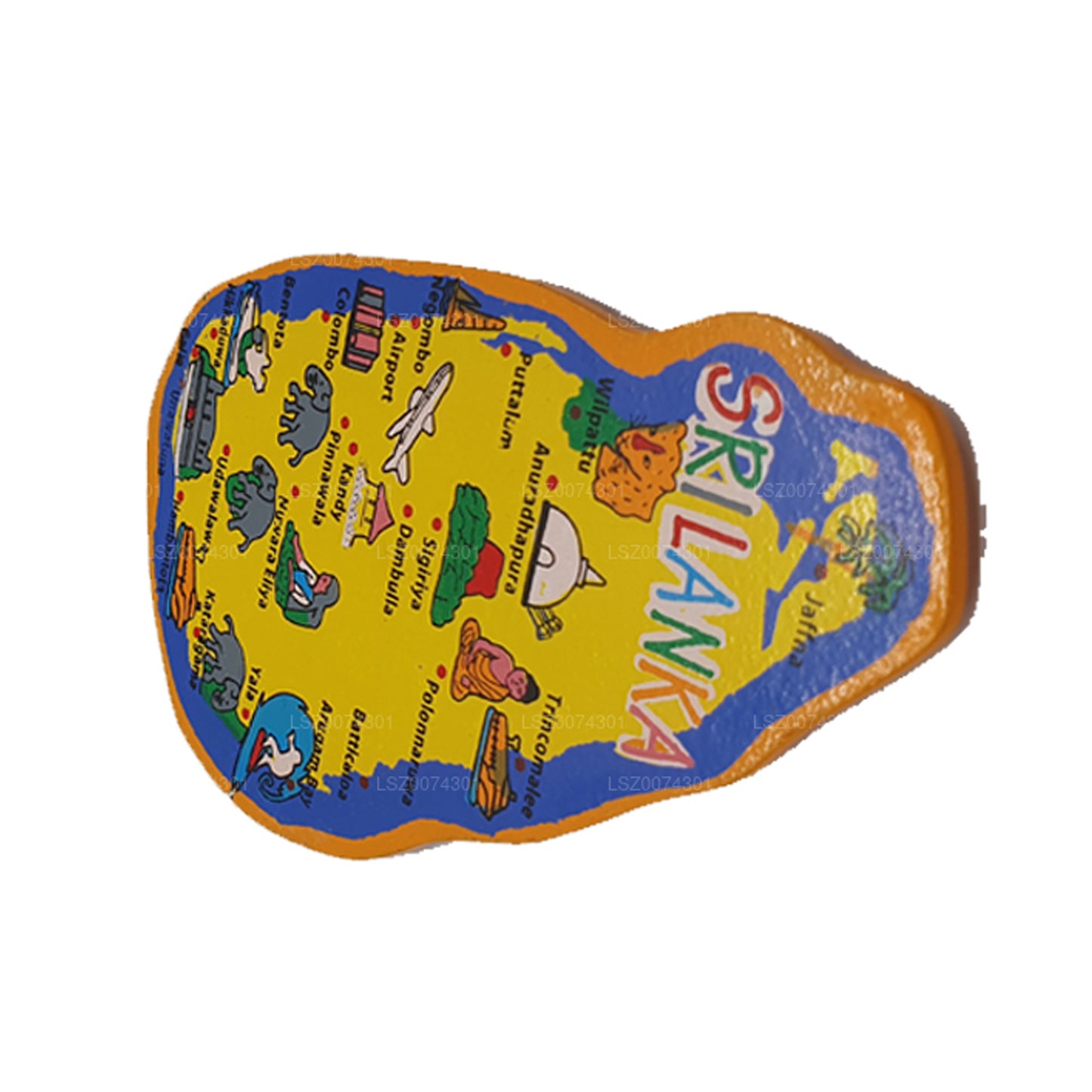 Kühlschrankmagnet der Provinzen Sri Lankas