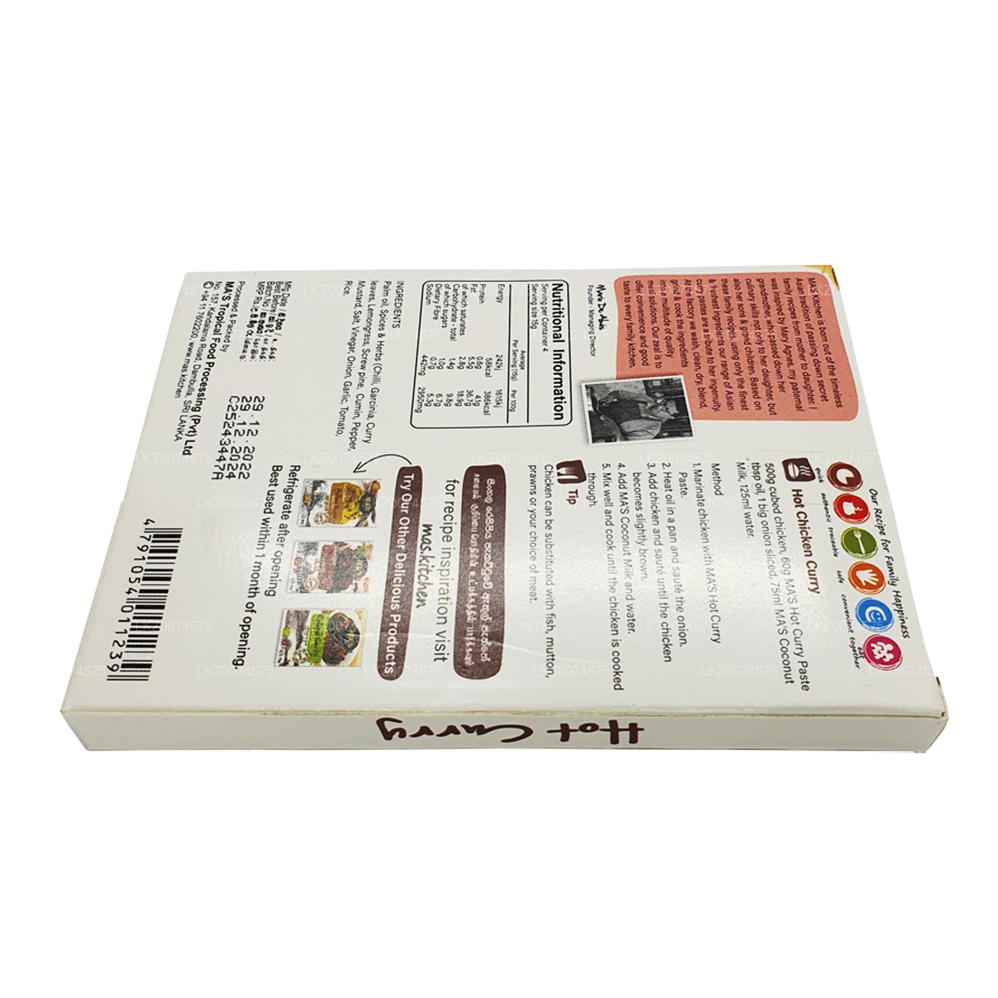 MA's Kitchen Scharfe Currypaste aus Sri Lanka (60 g)