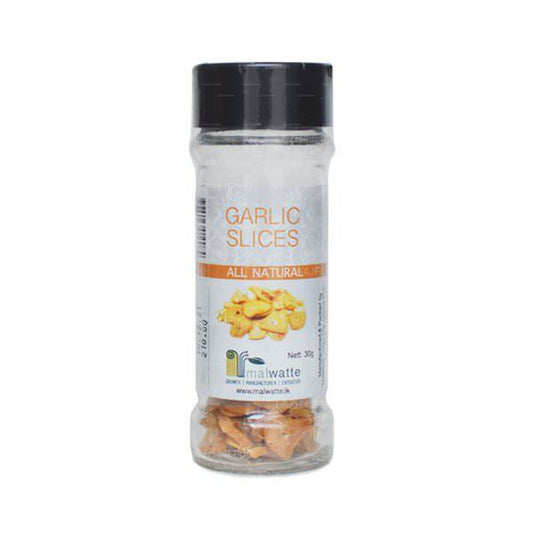 Malwatte Gewürze Knoblauchscheiben Flasche (30g)