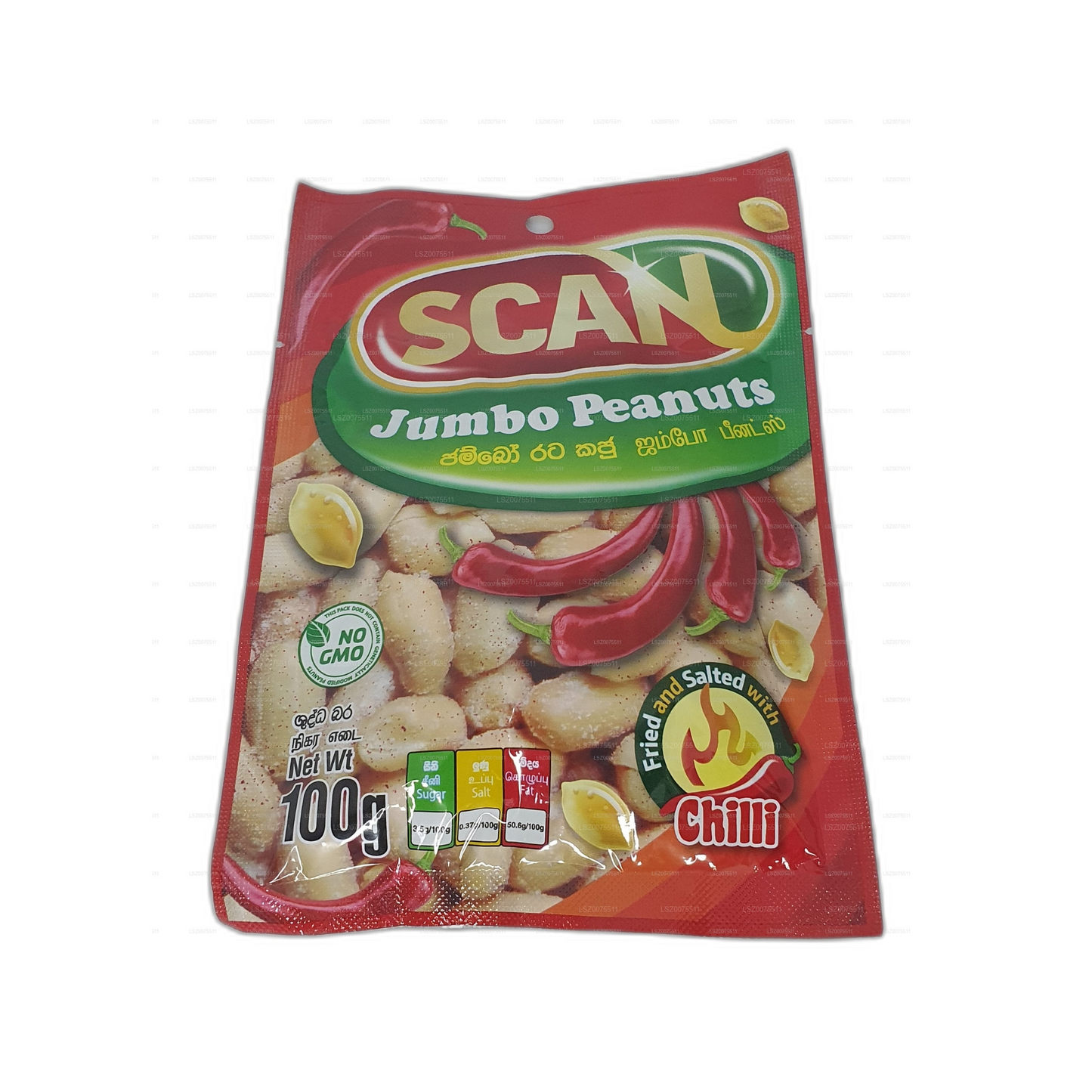 Scan Chilli Jumbo Erdnüsse (100 g)