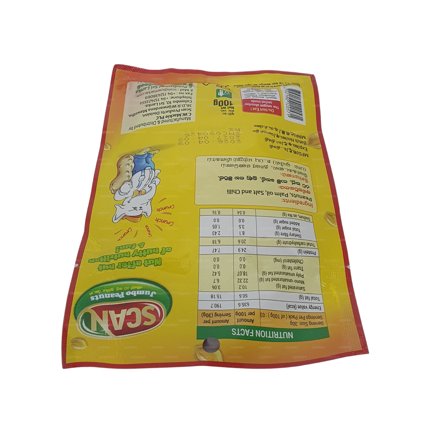 Scan Chilli Jumbo Erdnüsse (100 g)