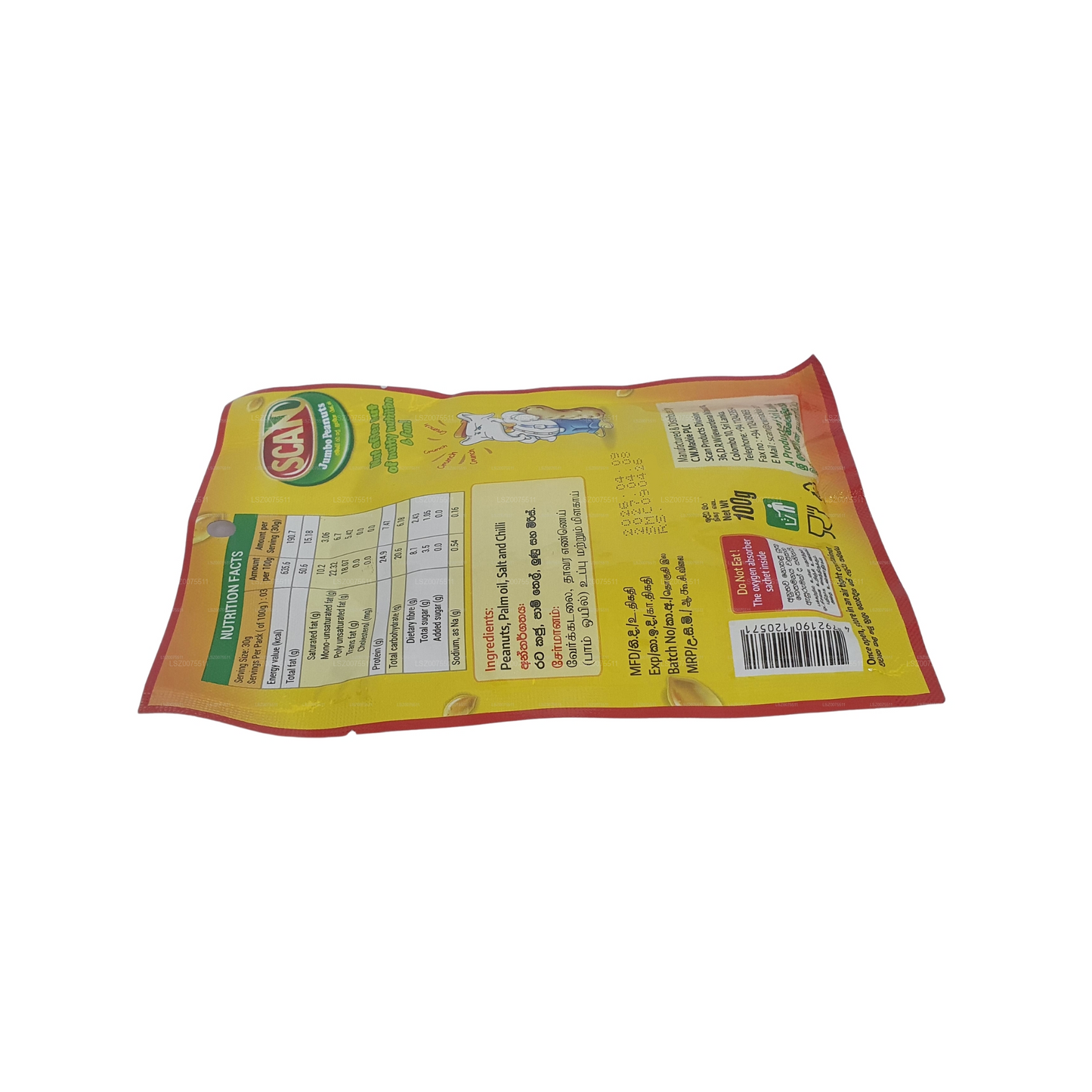 Scan Chilli Jumbo Erdnüsse (100 g)