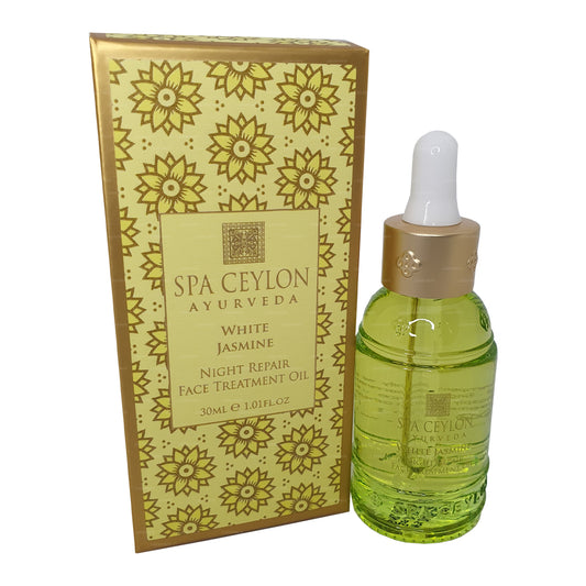 Spa Ceylon White Jasmine Nachtreparatur-Gesichtsbehandlungsöl (30 ml)
