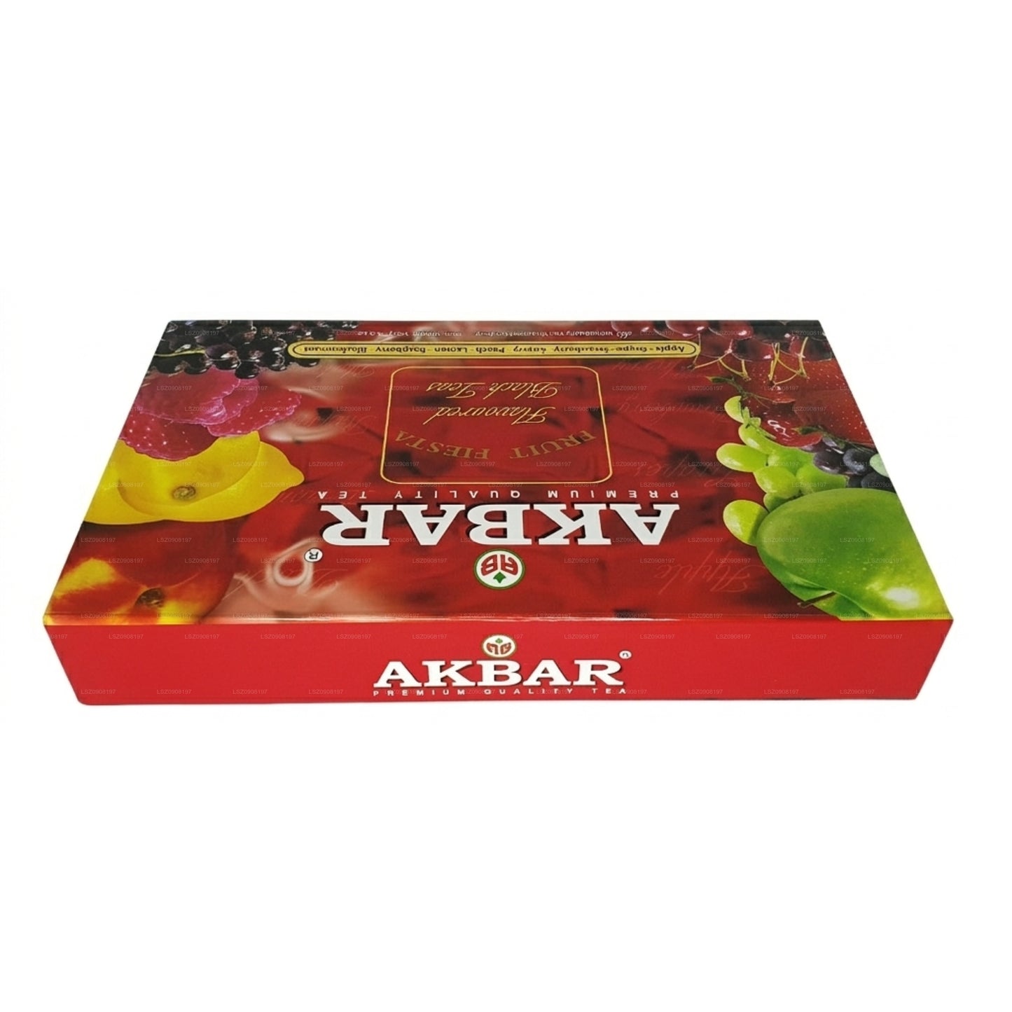 Akbar Fruit Fiesta Aromatisierter Schwarztee, Geschenkbox, 80 Teebeutel (160 g)