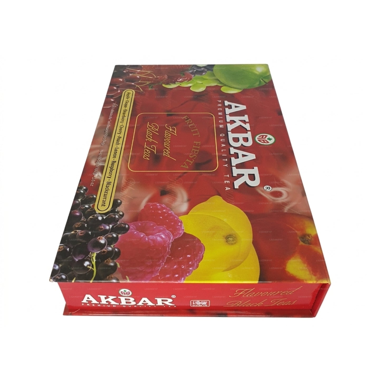 Akbar Fruit Fiesta Aromatisierter Schwarztee, Geschenkbox, 80 Teebeutel (160 g)