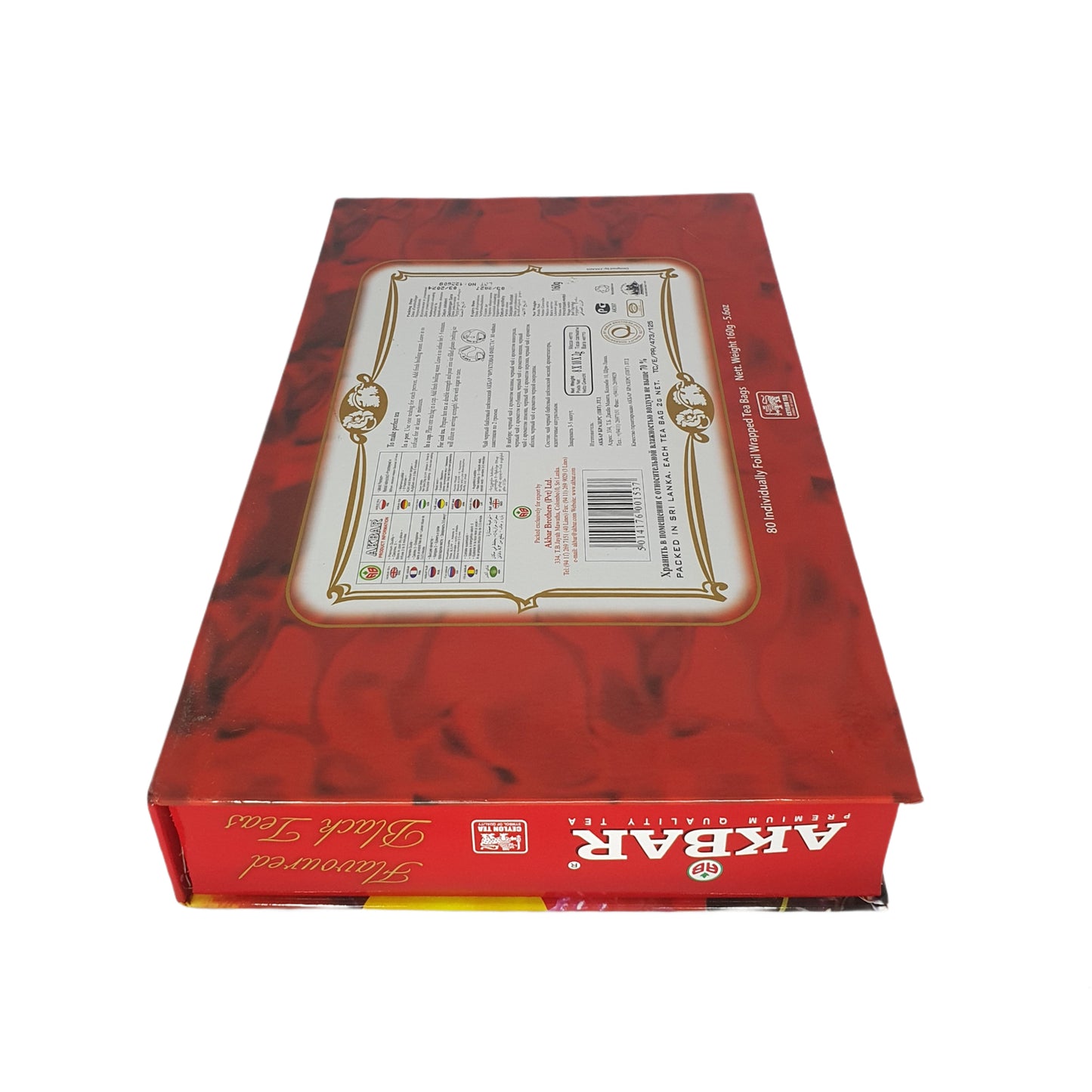 Akbar Fruit Fiesta Aromatisierter Schwarztee, Geschenkbox, 80 Teebeutel (160 g)