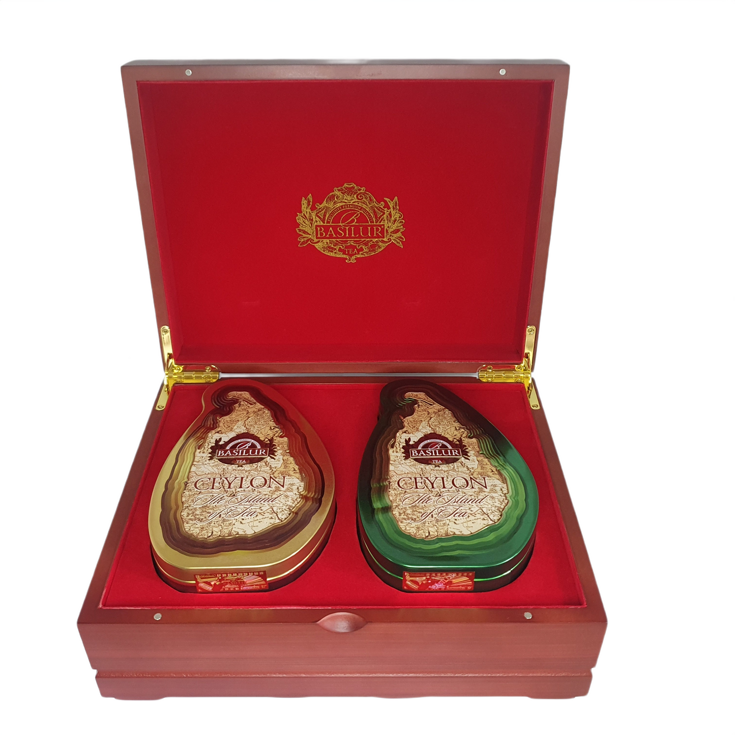 Basilur Holzpräsenter 2 in 1 „Island of Tea Holzpräsenter“ (200g)