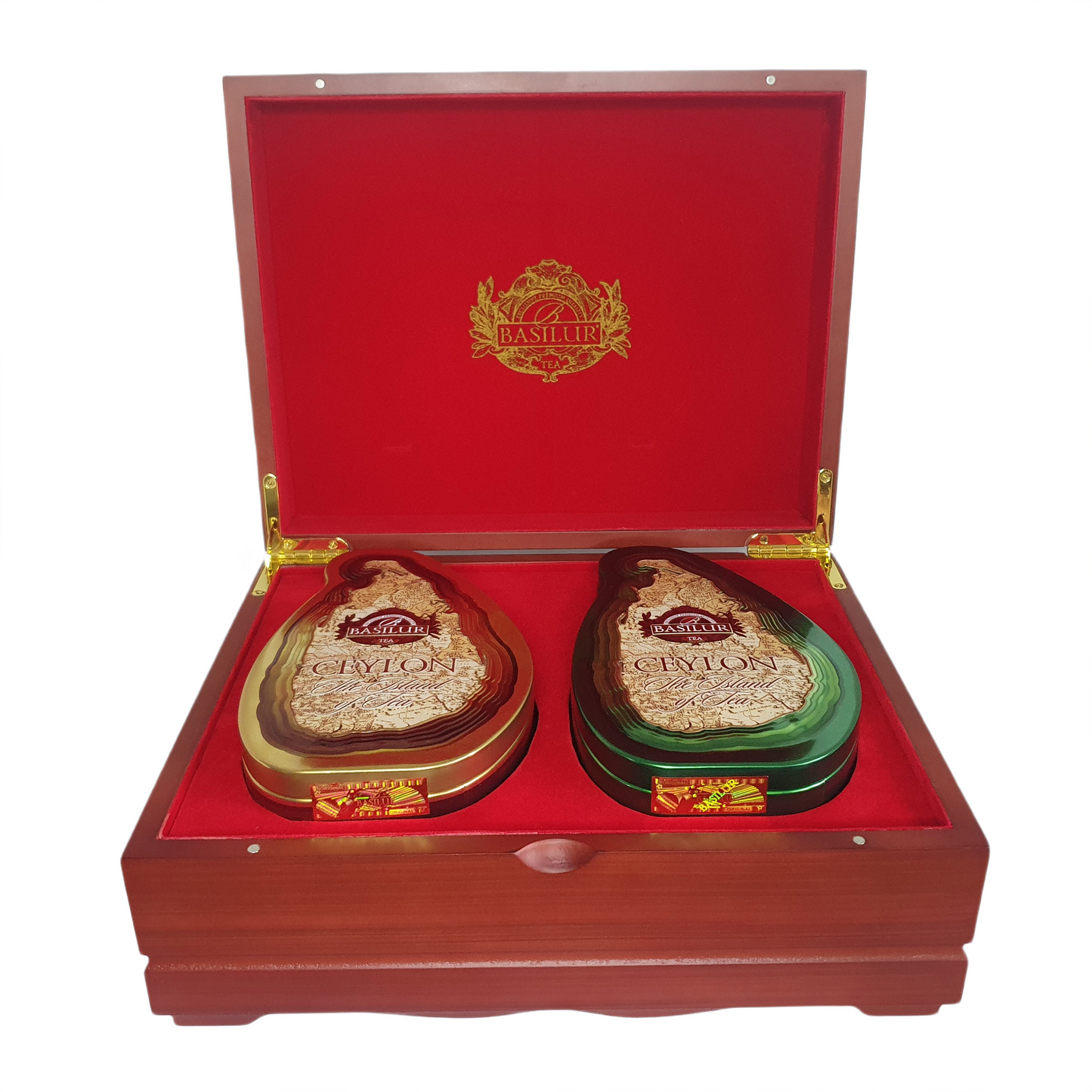 Basilur Holzpräsenter 2 in 1 „Island of Tea Holzpräsenter“ (200g)