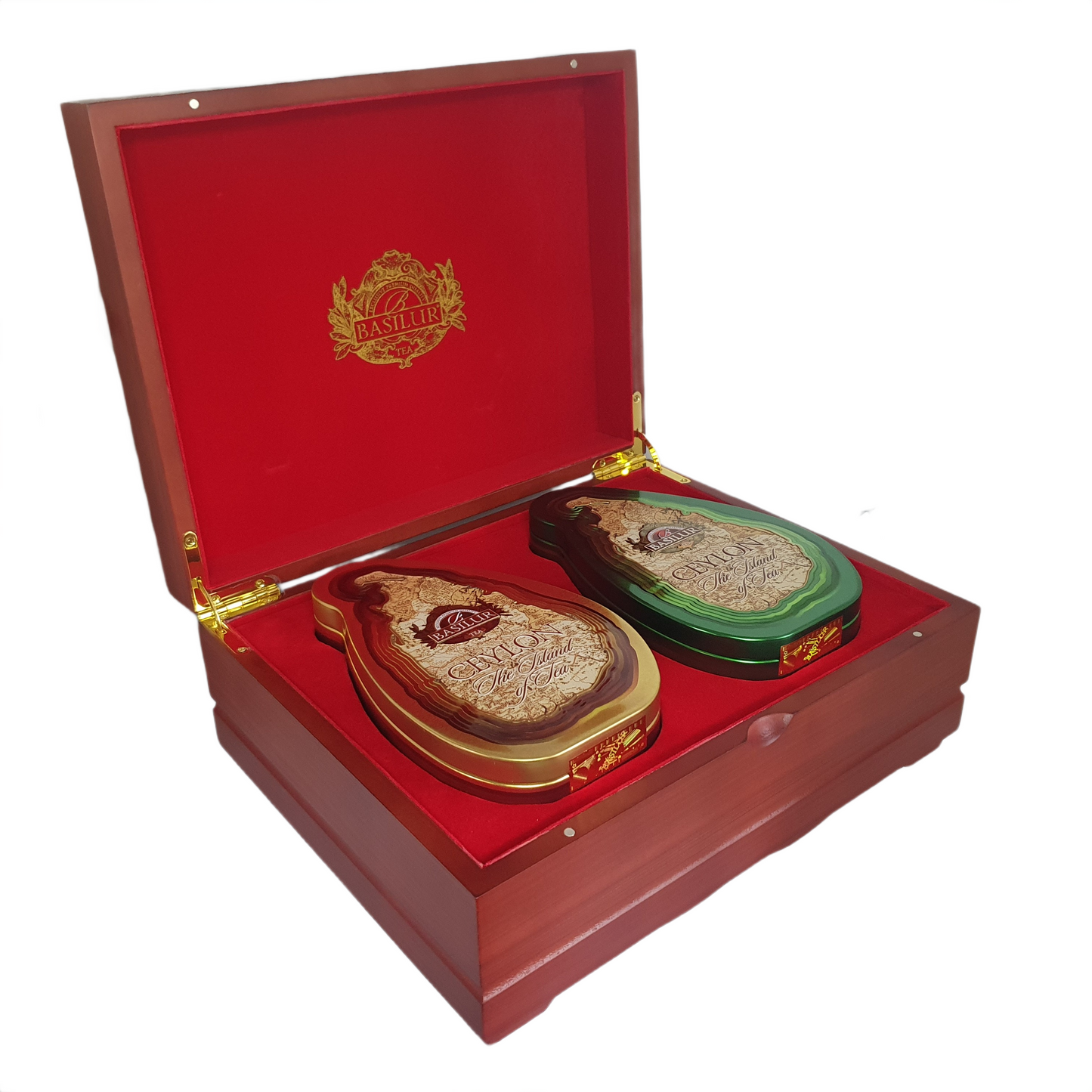 Basilur Holzpräsenter 2 in 1 „Island of Tea Holzpräsenter“ (200g)