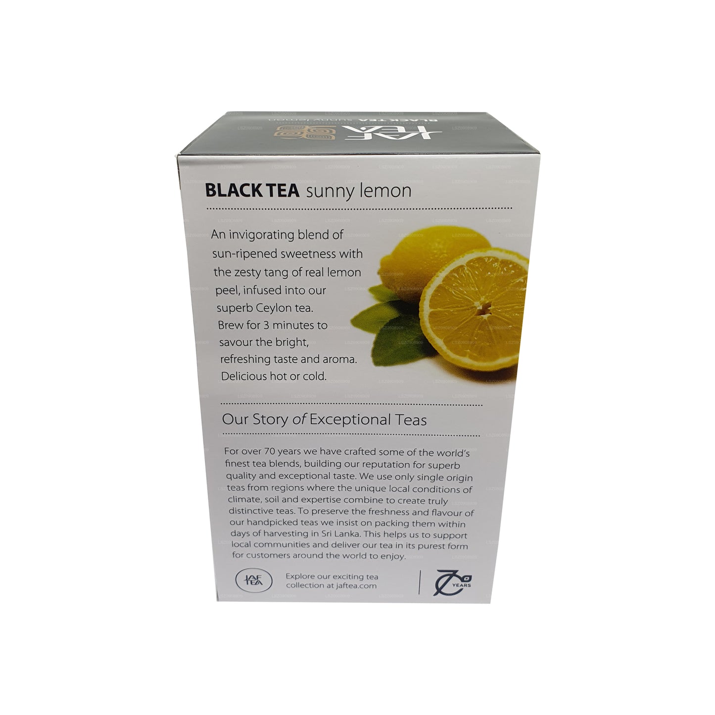 Jaf Tea Sunny Lemon Schwarztee (30 g) Folienumschlag-Teebeutel
