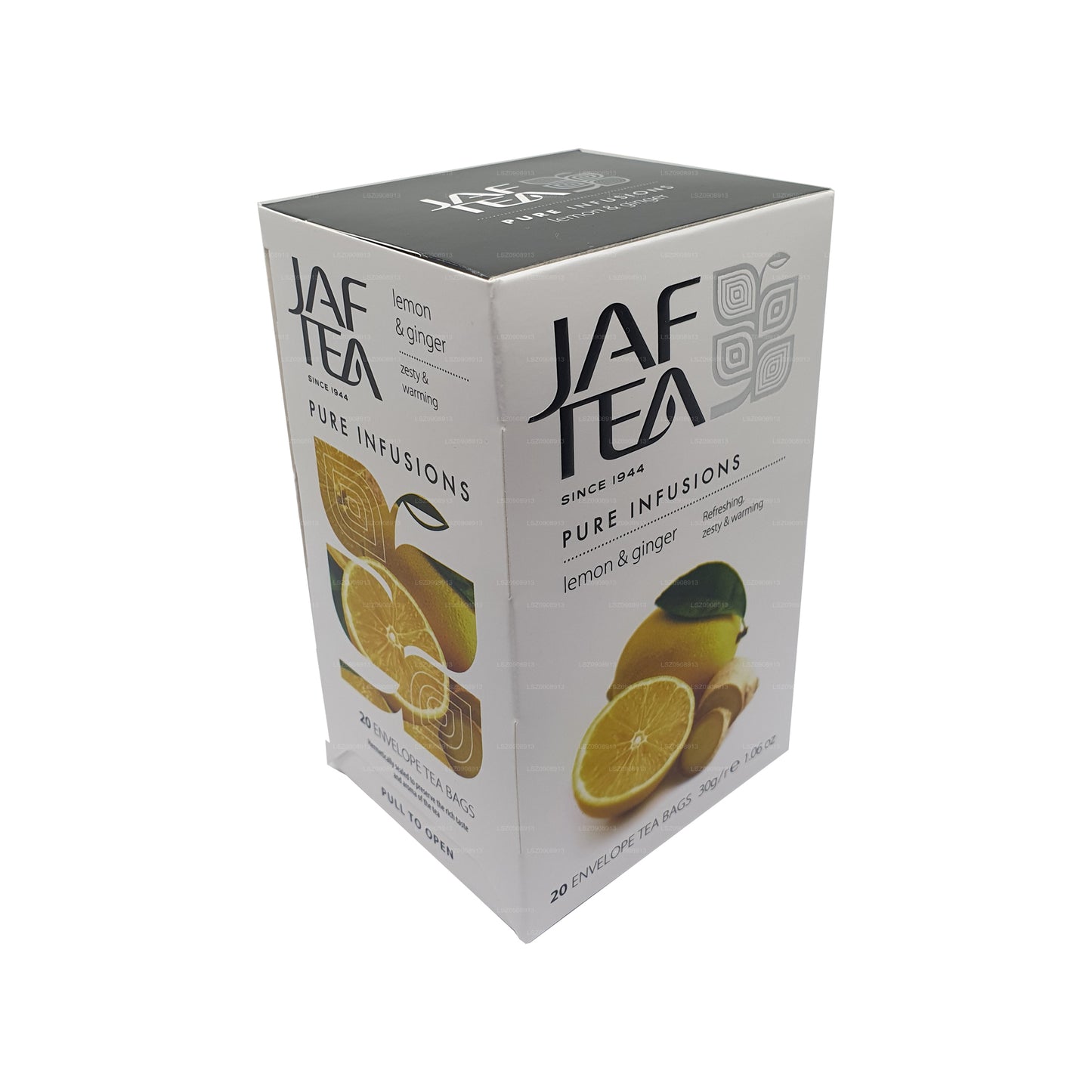 Jaf Tea Pure Infusions Zitrone &amp; Ingwer Tee (30g) Folienumschlag Teebeutel