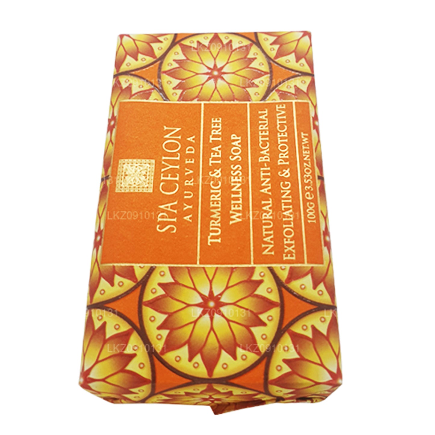 Spa Ceylon Antibakterielle Peeling-Wellnessseife mit Kurkuma und Teebaum (100 g)