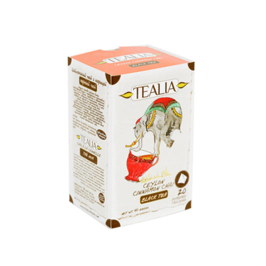 Tealia Ceylon Cinnamon Chai, Pyramiden-Teebeutel, 40 g