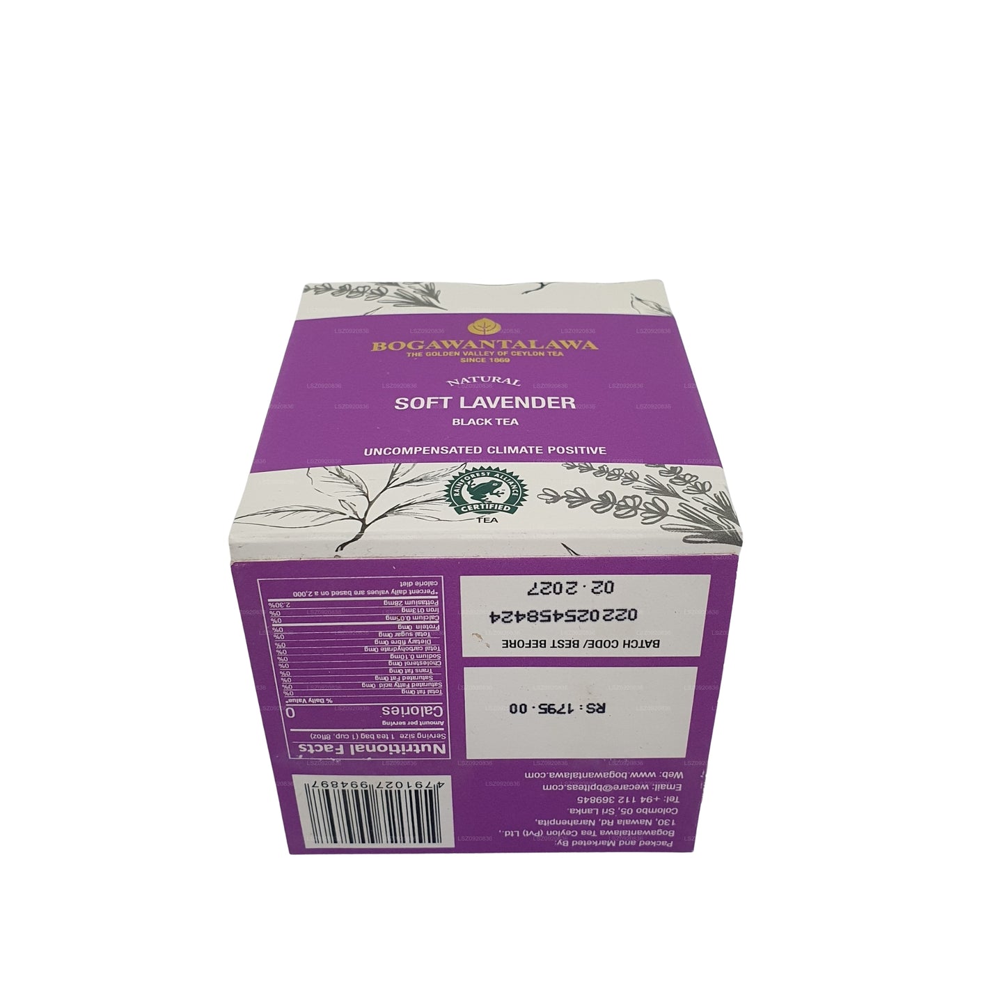 Bogawantalawa Weicher Lavendeltee (40 g), 20 Teebeutel