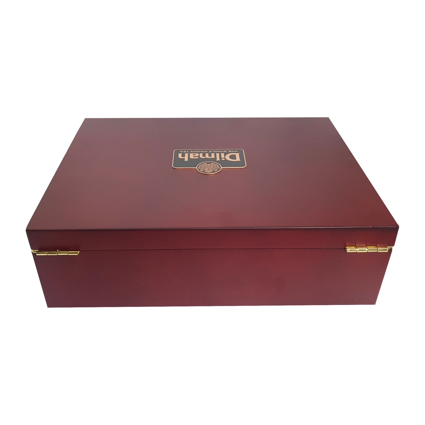 Dilmah Luxuriöse Tee-Präsentationstruhe aus Holz mit 120 umhüllten Teebeuteln – Gourmet 12 Slot