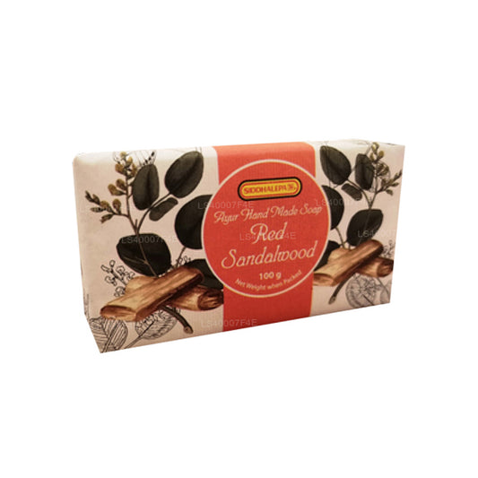 Siddhalepa handgemachte Seife – Rotes Sandelholz (100 g)