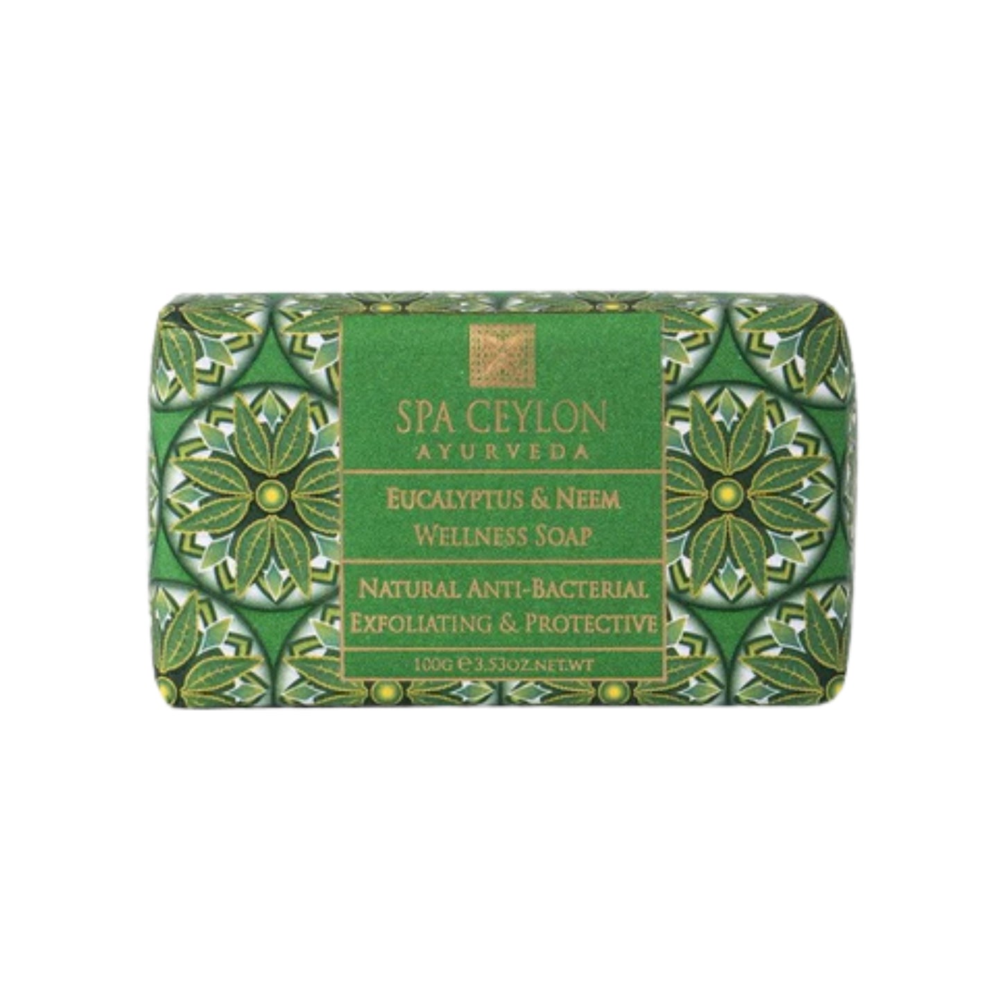 Spa Ceylon Eukalyptus &amp; Neem – Antibakterielle Peeling-Wellness-Seife (100 g)