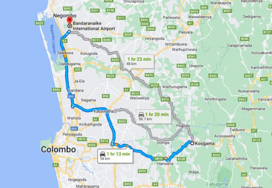 Privater Transfer von Kosgama City zum Flughafen Colombo (CMB)